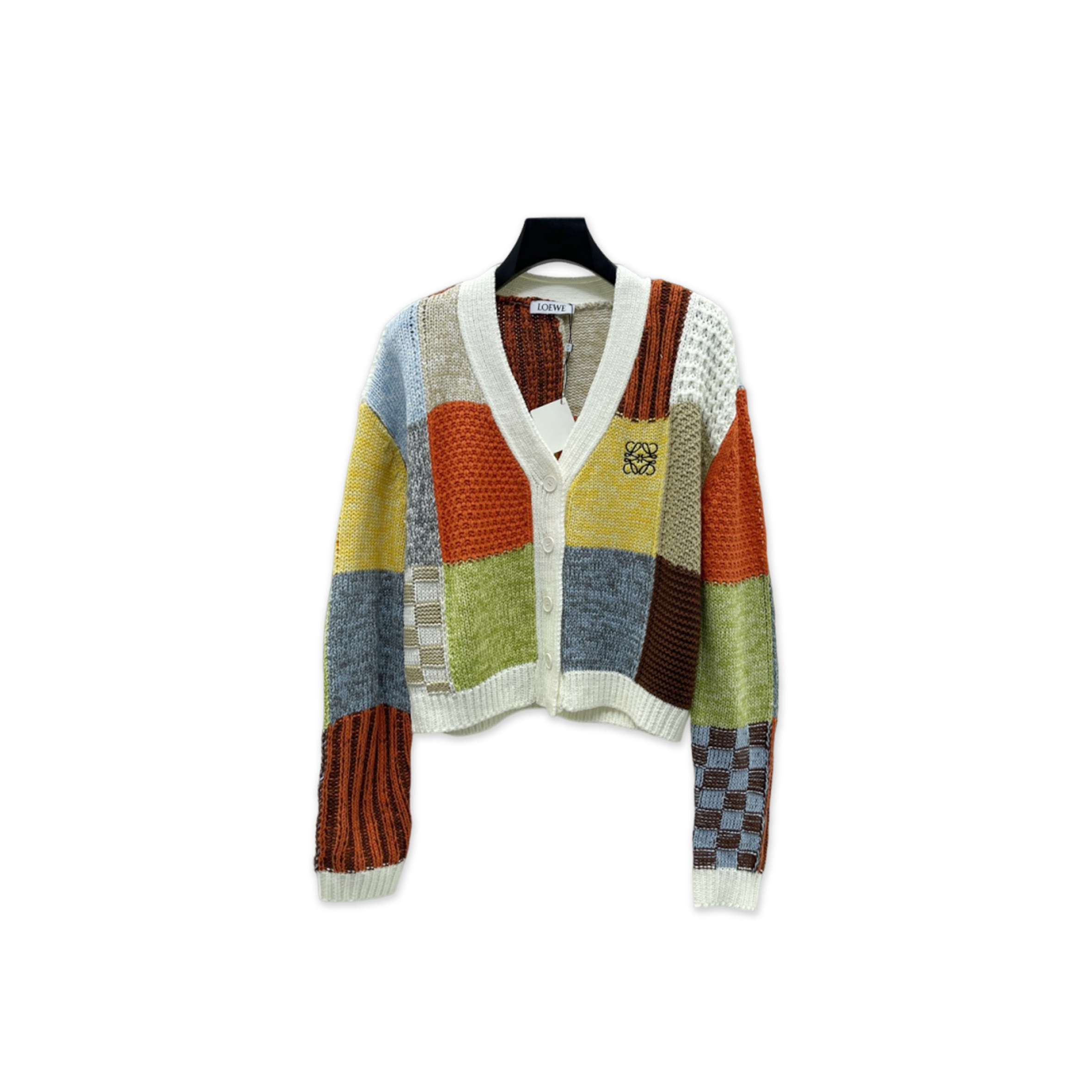 LOEWE COLOR-BLOCKED CARDIGAN